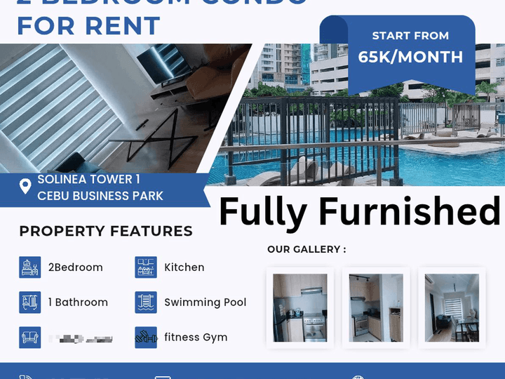 2 Bedroom Fully Furnished condo for Rental in Cebu Business Park