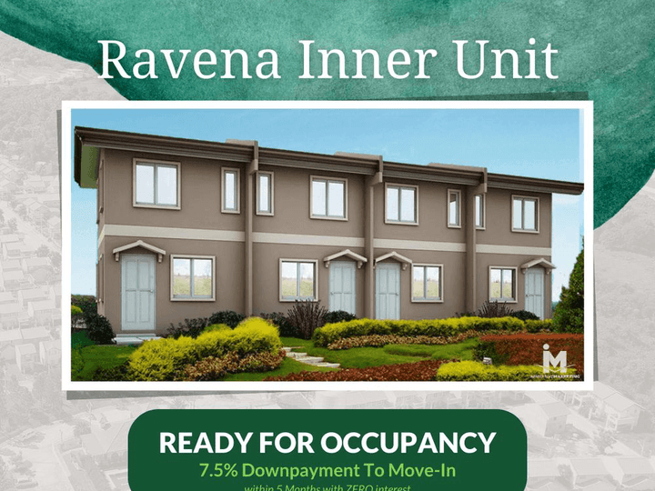 READY FOR OCCUPANCY RAVENA TOWNHOUSE UNIT IN CAMELLA BACOLOD SOUTH