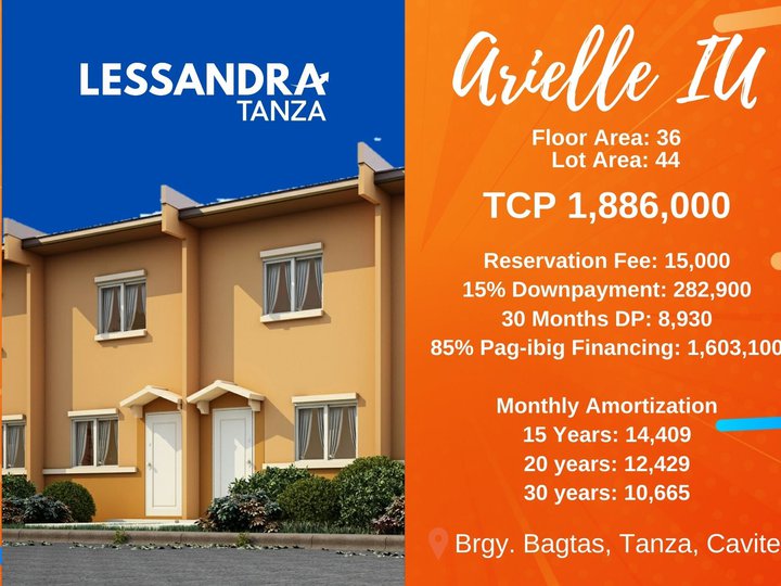 Affordable House and Lot in Tanza Arielle Inner Unit