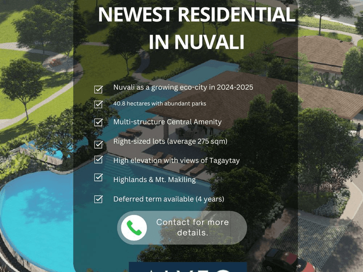New Residential Lot for Sale in Nuvali