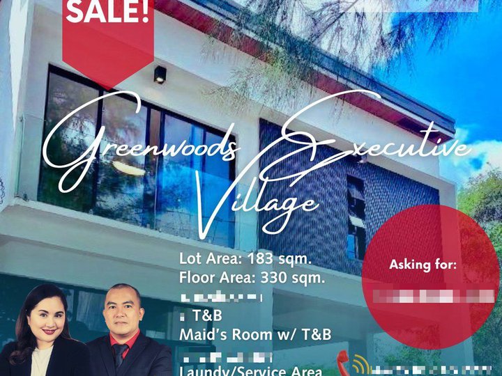 6-bedroom Single Detached House For Sale in Greenwoods Executive Village Cainta Rizal