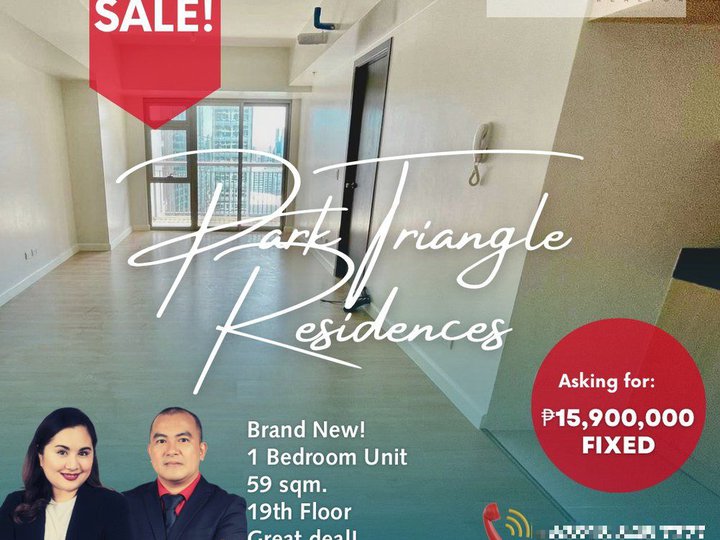 59.00 sqm 1-bedroom Condo For Sale in Park Triangle Residences BGC / Bonifacio Global City