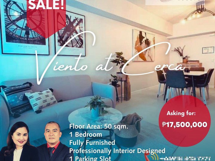 50.00 sqm 1-bedroom Condo For Sale in Viento at Cerca Alabang Muntinlupa