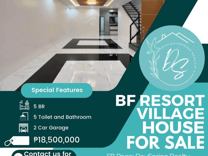 Single Attached House for Sale in BF Resort Village
