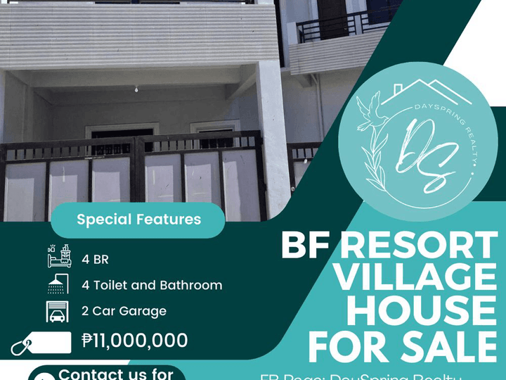 Brand New 2 Storey House for Sale in BF Resort Village