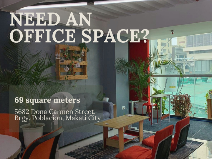 OFFICE SPACE FOR LEASE IN BRGY. POBLACION MAKATI CITY NEAR ROCKWELL
