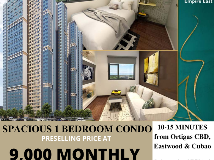 9,000/MONTHLY 1BR "FIRST ELEVATED CITY IN THE PHILIPPINES" NO DP!