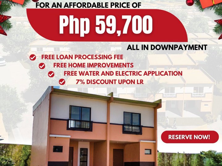 RFO 2-Bedroom Townhouse Rent to Own thru Pag-IBIG in Magalang Pampanga