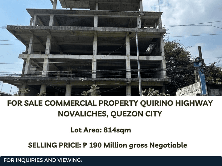 FOR SALE! COMMERCIAL PROPERTY  Quirin16o Highway, Novaliches, QC