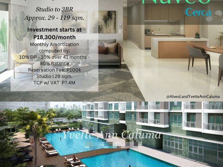 29 sqm. Studio Condo For Sale in Las Pinas-Alabang Metro Manila