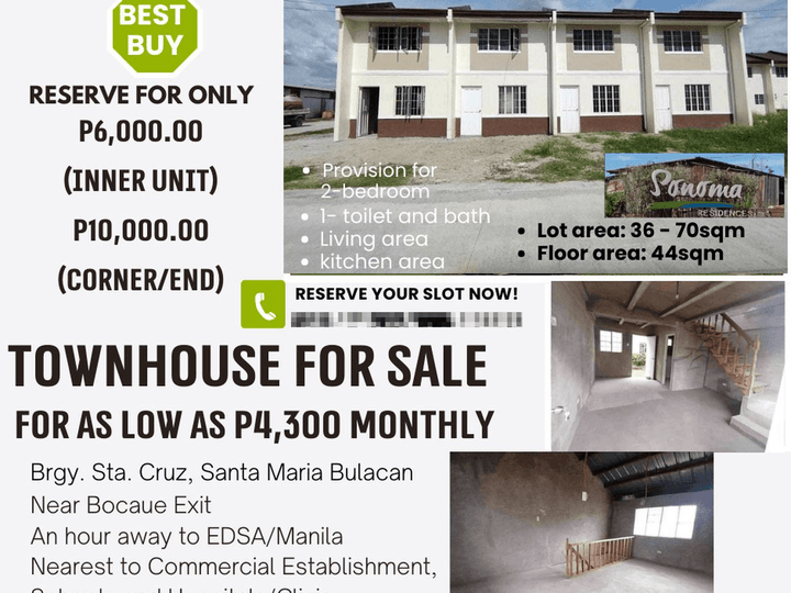 House and Lot in Santa Maria Bulacan- Murang Bahay sa Sonoma Residence