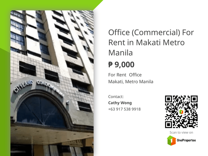 Office (Commercial) For Rent in Makati Metro Manila