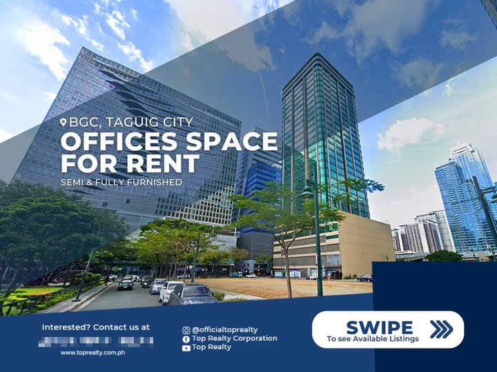BGC, Taguig Office Commercial Space for Rent in Fort Bonifacio Taguig