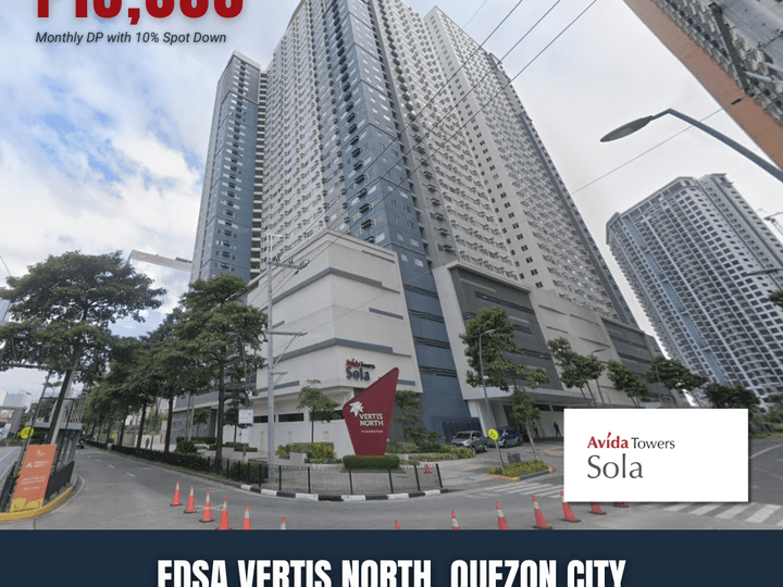 Studio Condo For Sale in Vertis North Avida Towers Sola Quezon City