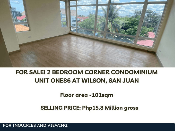 For Sale! 2 Bedroom Corner Condominium Unit  One86 at Wilson, San Juan