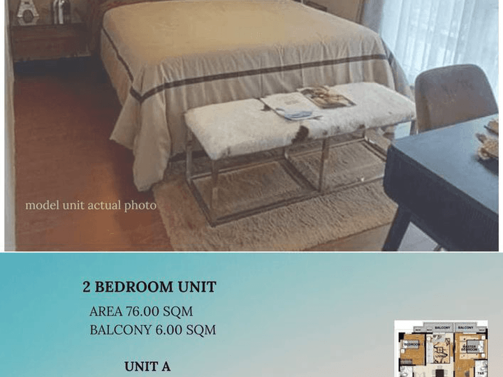 76.00 sqm 2-bedroom Condo For Sale in Davao Park District Davao City