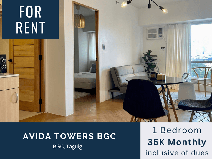 For Rent: Fully-Furnished 1 Bedroom in Avida Towers BGC 9th Avenue