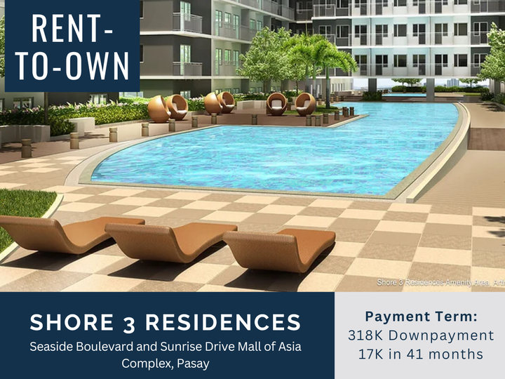 Rent-To-Own 1 Bedroom in Shore 3 Residences MOA Complex Pasay