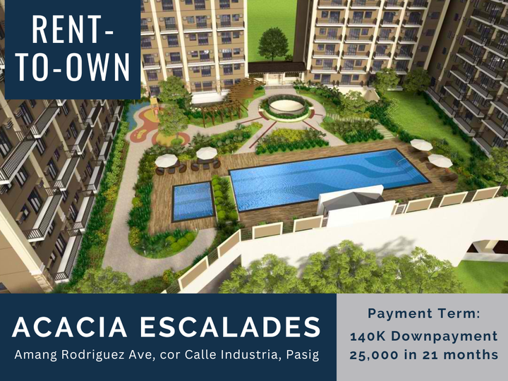 Rent-to-own Studio Unit in Pasig Metro Manila Ready For Occupancy