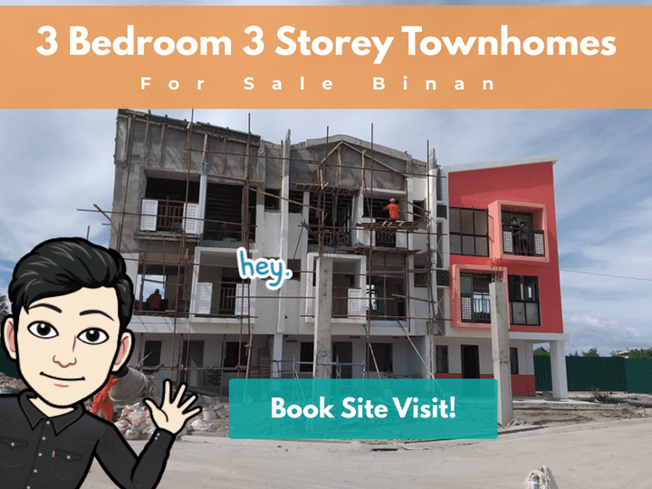 3 Bedroom 3 Storey Townhomes House and lot Property For Sale Binan
