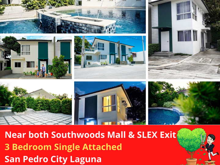 3 Bedroom Single Attached San Pedro near Southwoods Mall & SLEX Exit