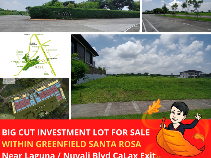Big Cut Residential Lot For Sale in Santa Rosa Laguna