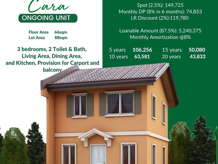 Cara Camella Sorsogon - House & Lot for Sale