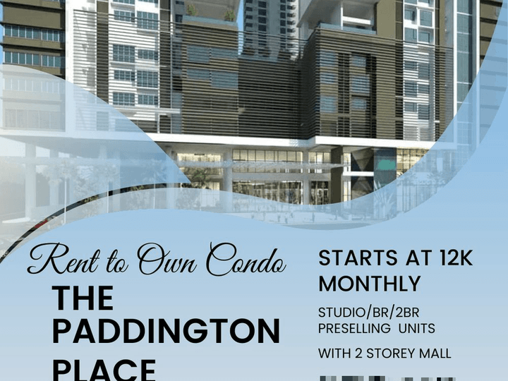 12K MONTHLY STUDIO PRESELLING CONDO IN MANDALUYONG THE PADDINGTON