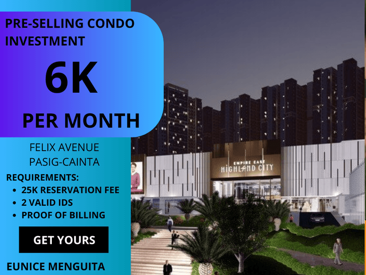 AFFORDABLE CONDO in Cainta Rizal for 6K MONTHLY