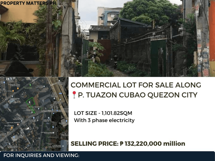 COMMERCIAL LOT FOR SALE IN CUBAO