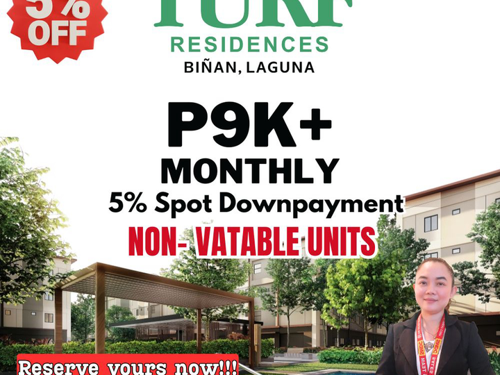24.41 sqm 1-bedroom Condo For Sale in Binan Laguna