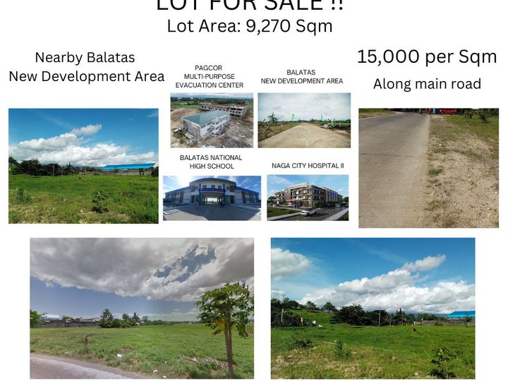 9270 sqm Commercial Lot For Sale in Naga Camarines Sur