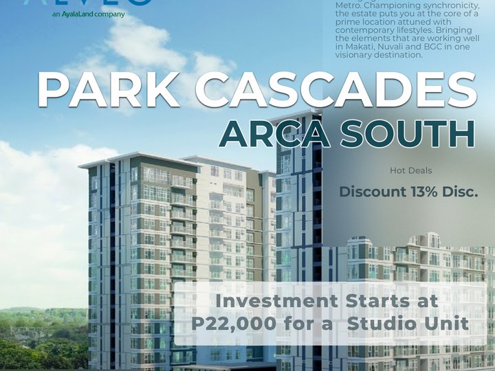Park Cascades at Arca South | Pre-selling Condo in Taguig by Alveo