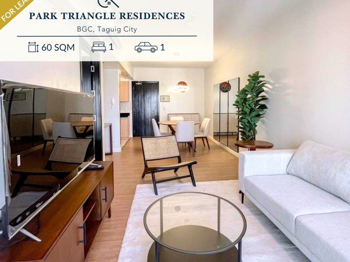 For Lease 1 Bedroom (1BR) | Fully Furnished Condo Unit at Park Triangle Residences BGC, Taguig