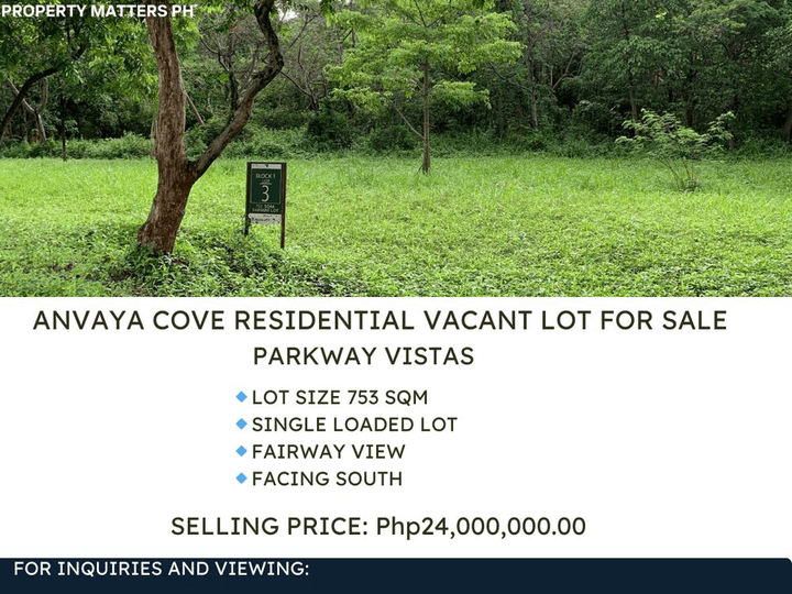 ANVAYA COVE RESIDENTIAL VACANT LOT FOR SALE