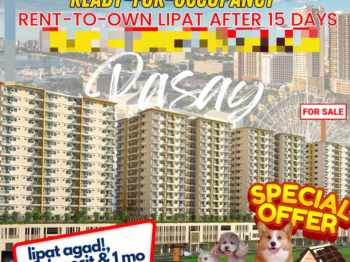 READY TO MOVE IN 2 BEDROOM CONDO IN PASAY NEAR MALL OF ASIA AND DELA SALLE UNIVERSITY