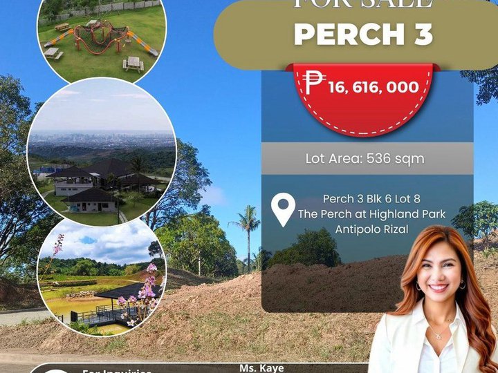 Residential Lot For Sale at The Perch, Antipolo Rizal