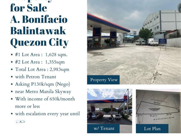 Lot Property  for Sale  A. Bonifacio Balintawak Quezon City