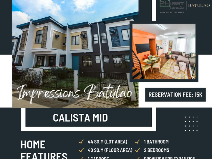 PHirst Park Homes Impressions For Sale in Batangas