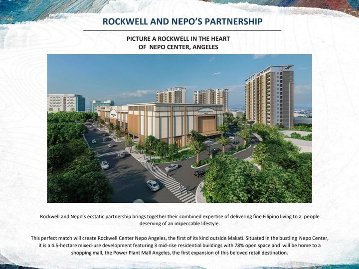 Pre-Selling 1 Bedroom  Condo Unit at Rockwell Center,  Angeles City