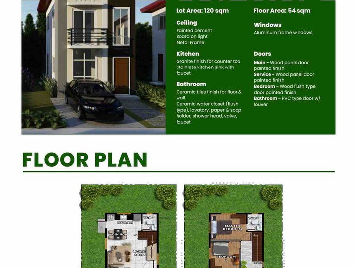 Pre-selling 2-bedroom Single Detached House For Sale thru Pag-IBIG