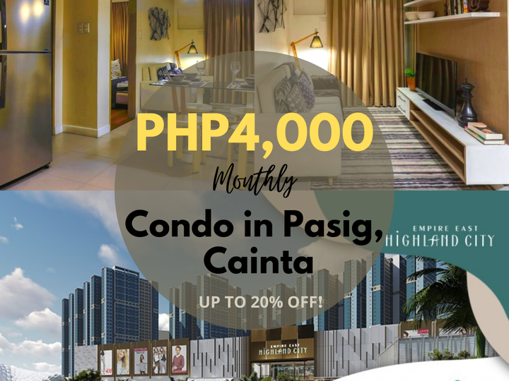 4K/Monthy may Condo kana! Affordable Preselling Up to 20% DISCOUNT!