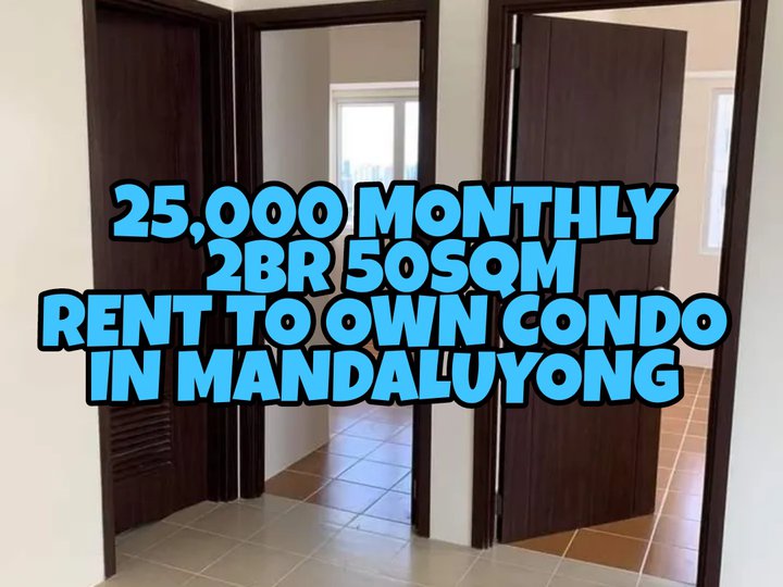 25K MONTHLY 2BR 50SQM RENT TO OWN CONDO MANDALUYONG PIONEER WOODLANDS