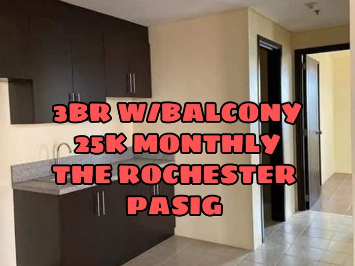3br with Balcony rent to own condo in pasig the rochester