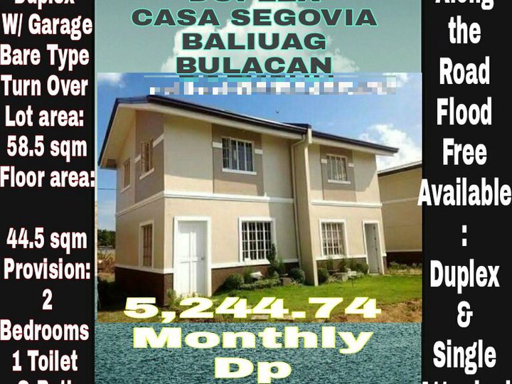 AFFORDABLE-HOUSE AND LOT-DUPLEX