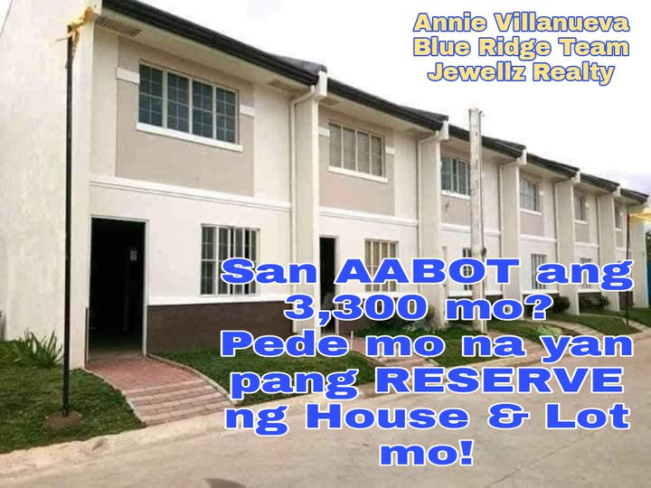 Pre-selling Townhouse Bare Type For Sale thru Pag-IBIG in Lipa