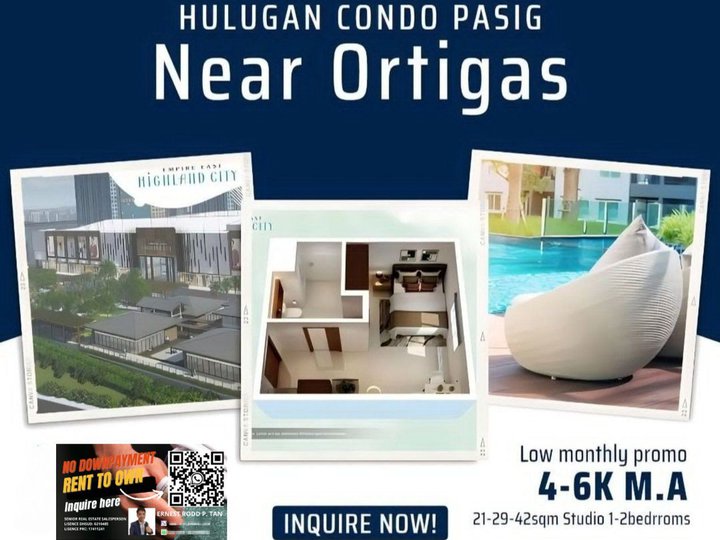 6K MONTHLY RENT TO OWN PASIG ORTIGAS CAINTA RIZAL LRT2 CUBAO