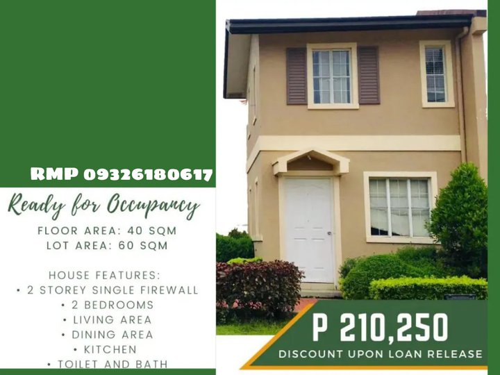 RFO 2 Bedrooms Single Attached House and Lot in Bacoor Cavite