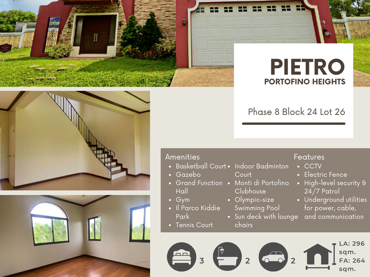 Pietro Portofino Heights Ready Home House For Sale Las Pinas Alabang
