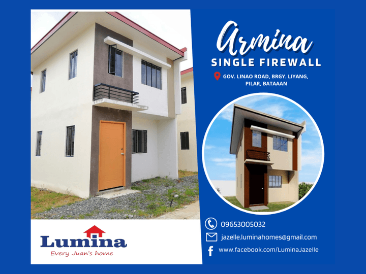 3-BR Armina Single Firewall for Sale | Lumina Pilar, Bataan